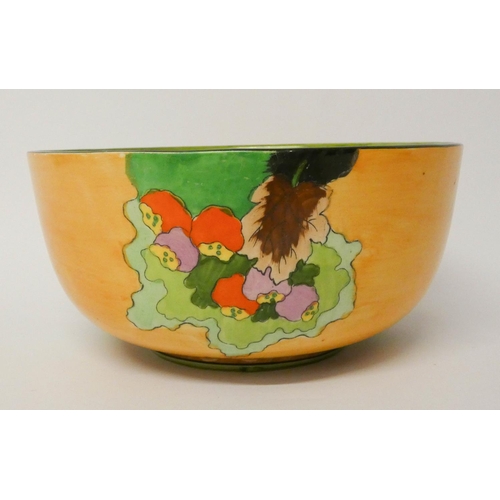 496 - A Corona ware Hancock fruit bowl decorated by Edith Gater