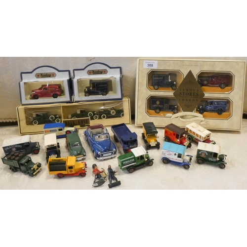 388 - A selection of unboxed Days Gone By model cars together with two Hamleys  boxed model vehicles, Days... 