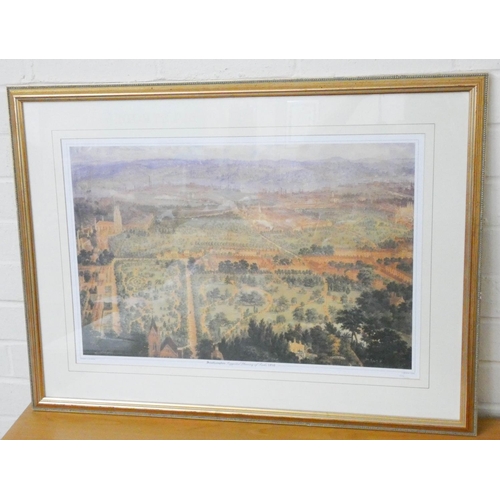 186 - A set of three signed limited edition gilt framed prints of Southampton scenes from an Edition of 50... 