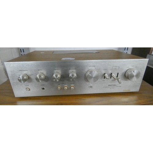 396 - Rotel stereo receiver and a Rotel integrated stereo amplifier