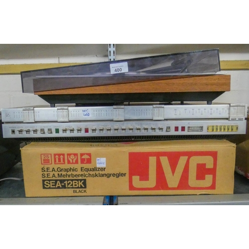 400 - JVC graphic equaliser, Bang & Olufsen tuner and a B & O record deck