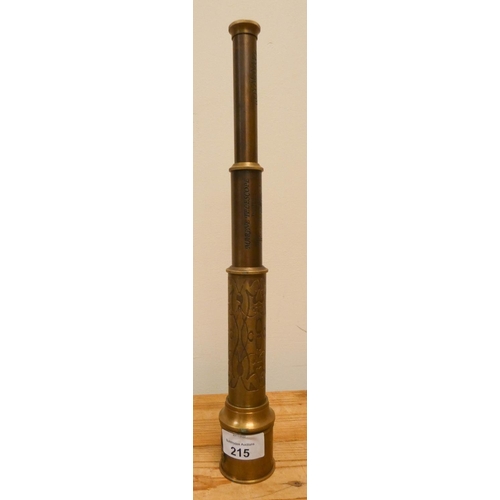 215 - A decorative brass telescope