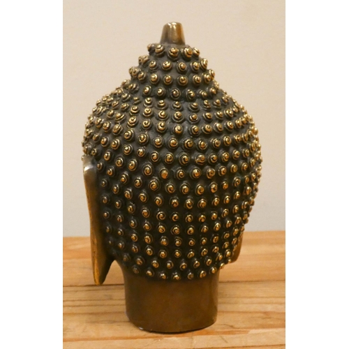 221 - A Buddha head paperweight