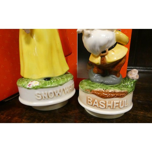 A complete set of Snow White and the seven dwarves Schmid Disney