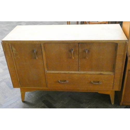 106 - A 1960's-1970's Gplan light oak sideboard, 4' wide