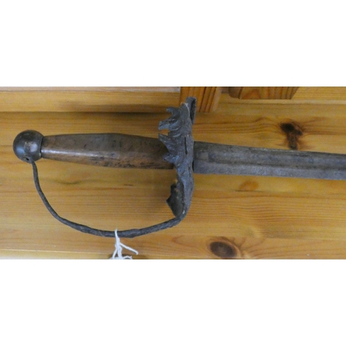 12 - An old English small sword, no scabbard