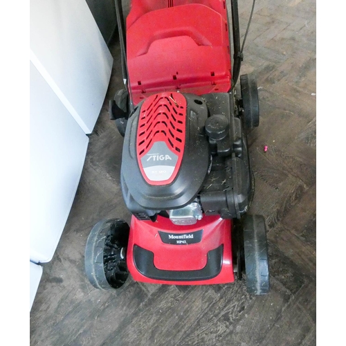 378 - A Mountfield 42HP powered by Stiga petrol engine self propelled lawn mower