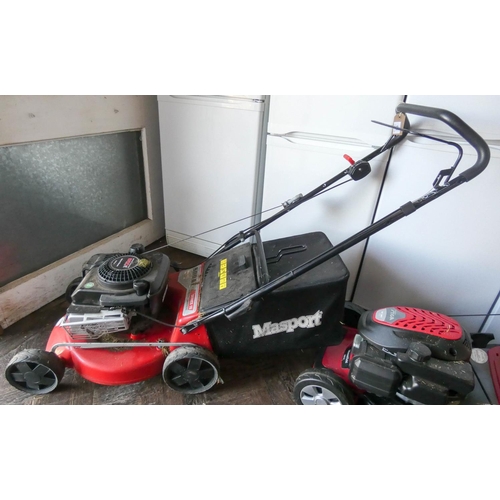 379 - A Masport 190cc Briggs and Stratton engine petrol self propelled lawn mower