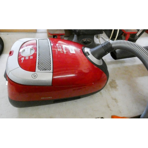 383 - Miele red cylinder vacuum cleaner