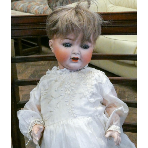 757 - Large bisque headed Heubach Koppelsdorf doll, numbered 342.9, Germany, with sleeping eyes and open m... 