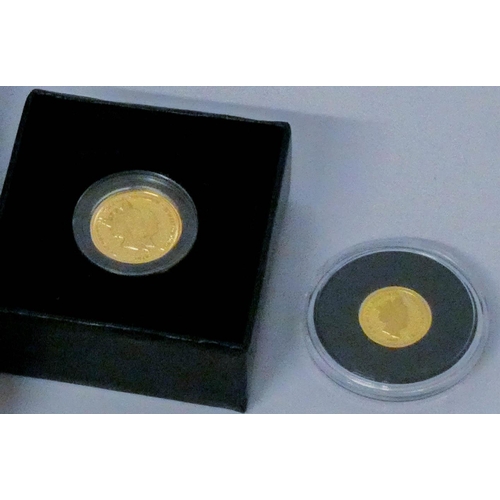 664 - 2017 Gold Proof Quarter Sovereign, 2019 Square Quarter Sovereign & 2020 Proof St George & Dragon £5 ... 