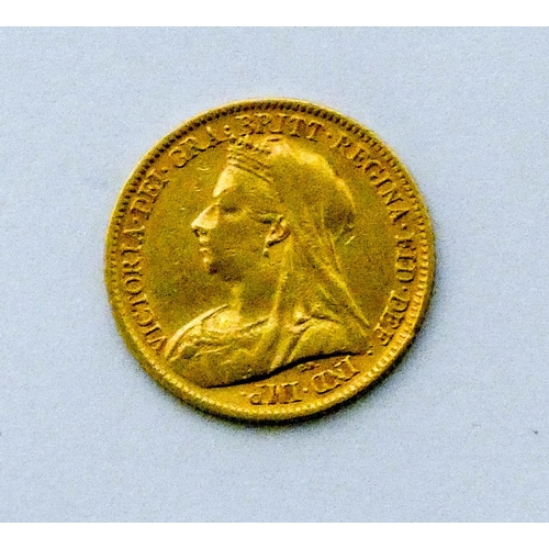 680 - 1901 Gold half Sovereign