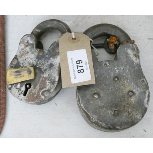 823 - Two old padlocks