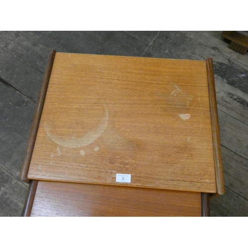 3 - A nest of three GPlan style teak coffee tables