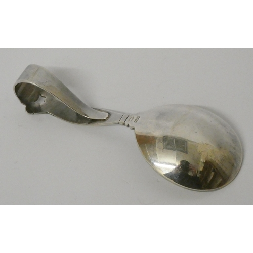 549 - Georg Jensen Danish silver caddy spoon