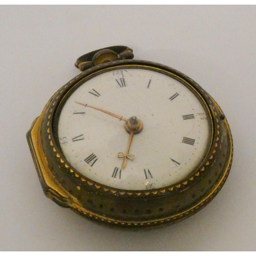 567 - Victorian pear cased pocket watch in gilt metal case