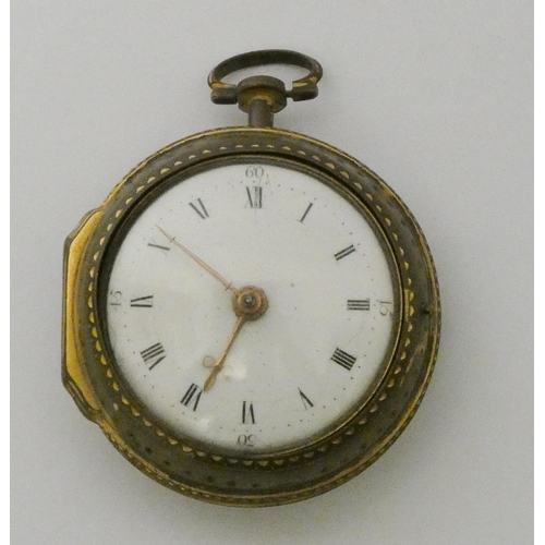 567 - Victorian pear cased pocket watch in gilt metal case