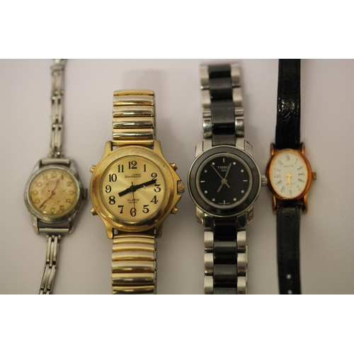 622 - A collection of four vintage watches to include Tissot & Bentima