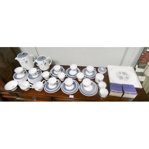 341 - Approximately 72 pieces of Wedgewood Susie Cooper 'Glen Mist' pattern dinner, tea ware etc to includ... 