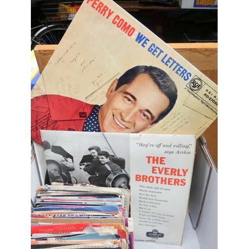 295 - A quantity of vinyl LP records including: Everly Brothers, The George Mitchell Minstrels, Billy J Cr... 