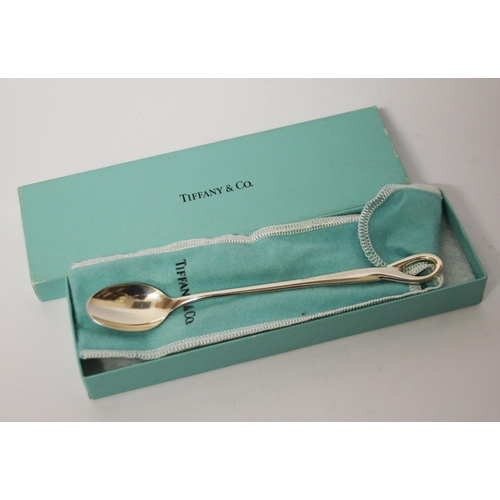 526 - Elsa Peretti for Tiffany - silver Padova baby feeding spoon, with pouch and original box