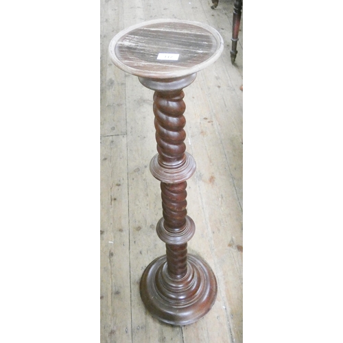 117 - A barley twist column plant stand