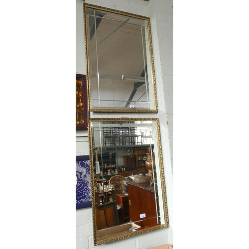 152 - A pair of modern gilt framed wall mirrors