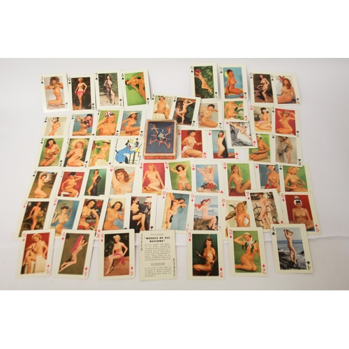 326 - A set of risqué 1950's vintage playing cards