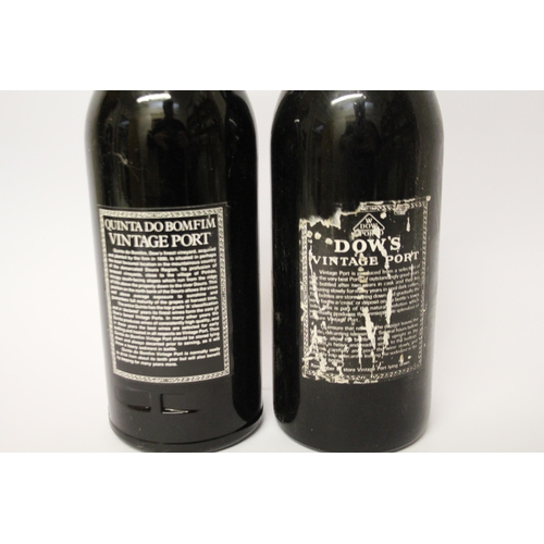 361 - A bottle of Dows 1975 vintage port and a bottle of Dows 1992 vintage port