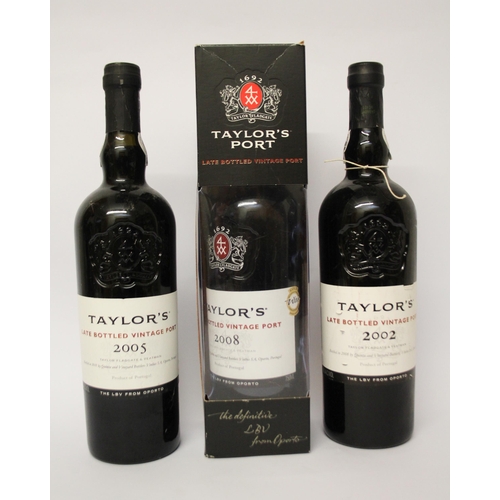 364 - Taylor's Port - a bottle of 2002, 2005 & 2008 vintages.