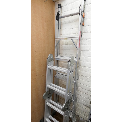 964 - A small folding stepladder and small multipurpose ladder/tower