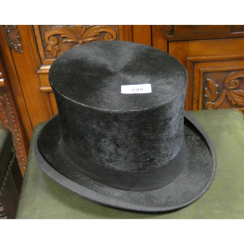 398 - Vintage silk top hat by Select Style