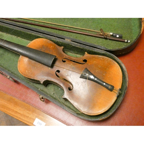 484 - A Hopf German made violin, 14