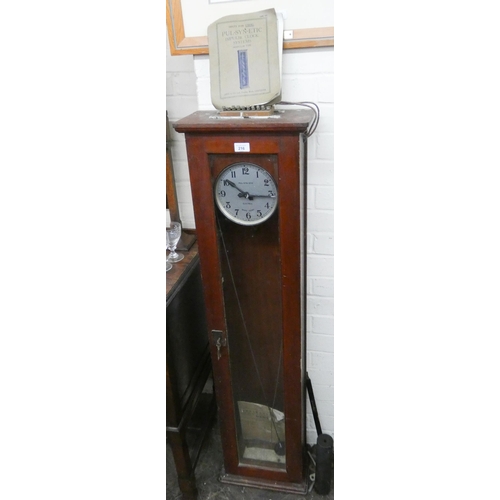 216 - A Pul-syn-etic electric pendulum type impulse clock