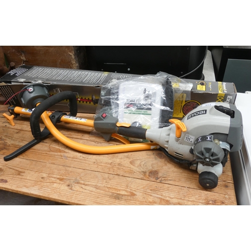 273 - Ryobi extending petrol engine hedge trimmer, converts to strimmer etc