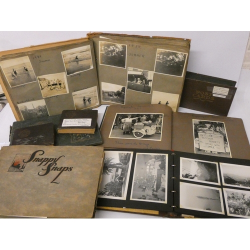 94 - A collection of vintage photographs and postcards dating from the 1930's onwards