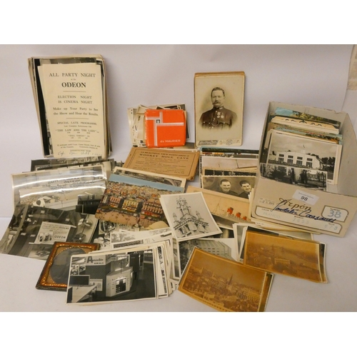 98 - A collection of vintage portrait photographs, daguerreotype etc