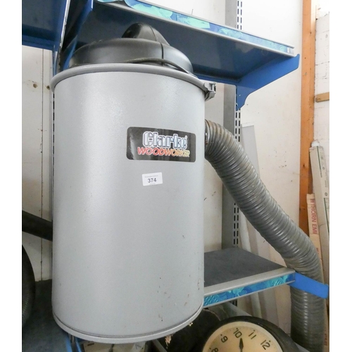 374 - A Clark woodworker sawdust extractor