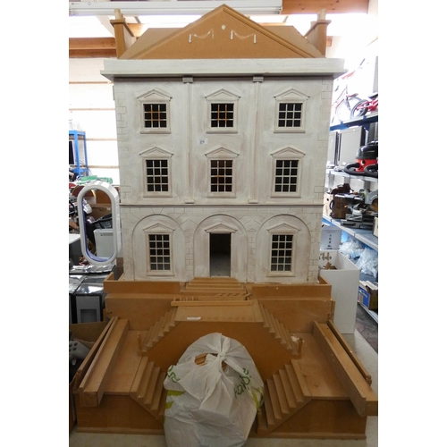 376 - A very large three storey dolls house