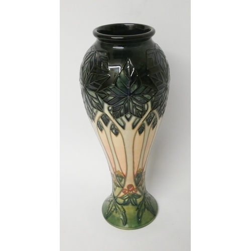 178 - A modern Moorcroft vase decorated in an Art Nouveau style, numbered on the base, impressed marks, 28... 