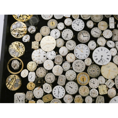 691 - Large bag of watch parts and dials