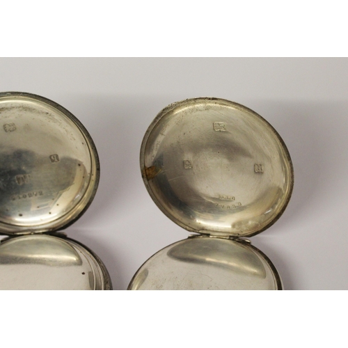 550 - Two late 19th century silver cased pocket watches