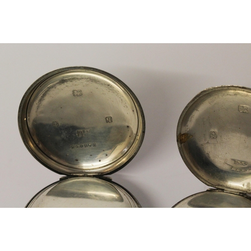 550 - Two late 19th century silver cased pocket watches