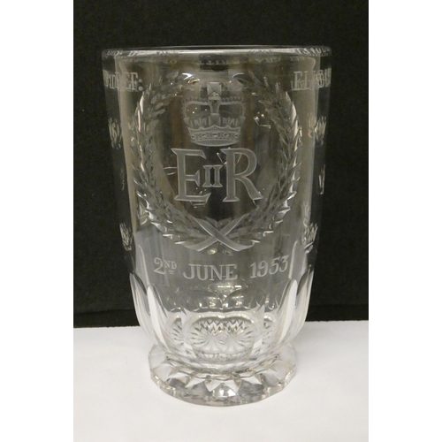 188 - Stuart Crystal Limited edition Coronation Queen Elizabeth II vase, Number 16 of limited edition of 3... 