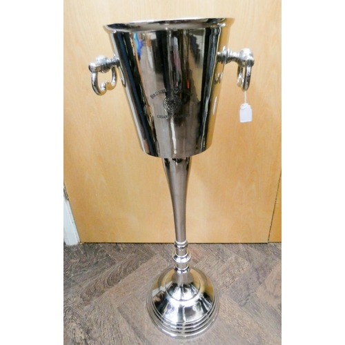 714 - A floor standing plated wine cooler