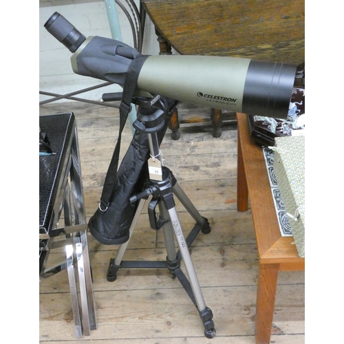 26 - A Celestron Ultima 100 spotter telescope with tripod