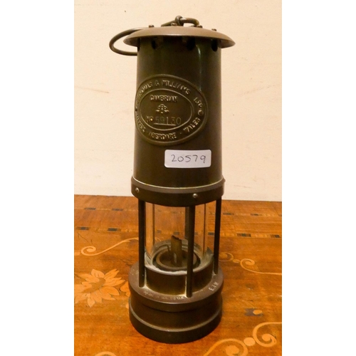 179 - Thomas & Williams Cambrian miners safety lamp