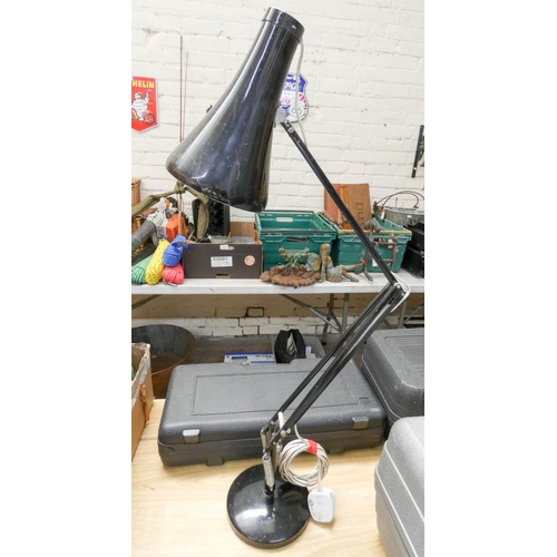 752 - A black angle poise lamp