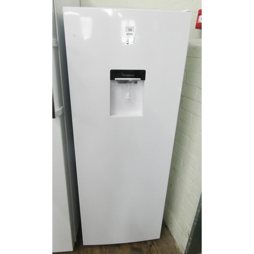 708 - A tall Beko fridge with water dispenser