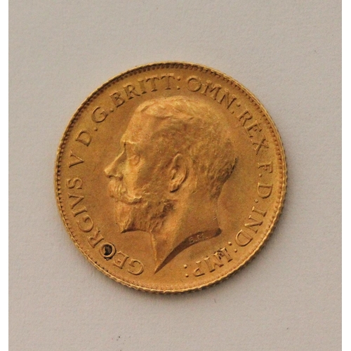 501 - 1914 Gold half Sovereign